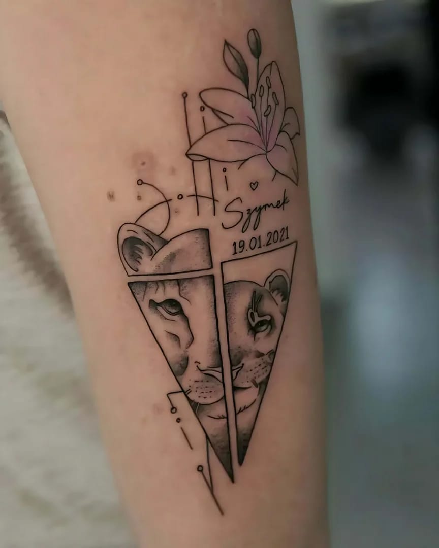 Delikatne tatuaże na skórze